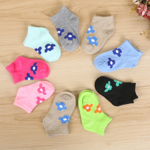 stall spring and autumn fashion cute printed children‘s socks cotton socks warm children‘s socks ankle socks