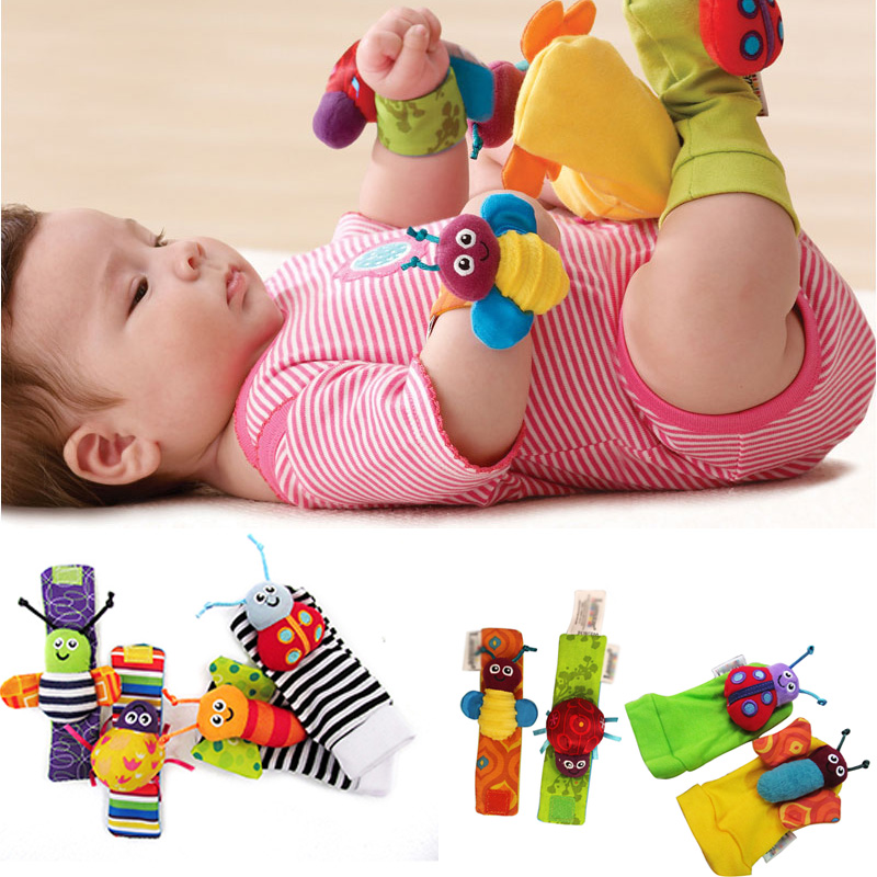 Baby wrist rattles Lamaze hand Bell watches with baby toys