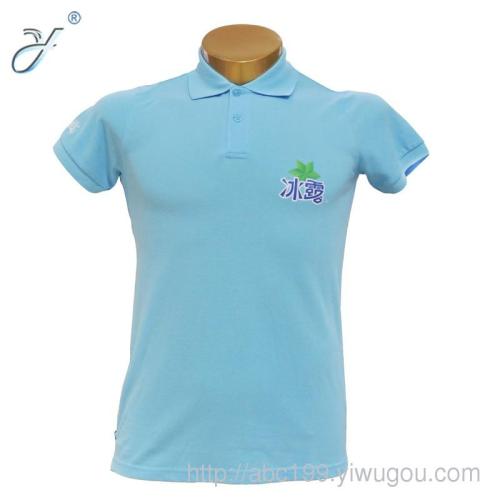 manufacturer gift advertising shirt casual t-shirt work clothes solid color breathable printed polo shirt customization