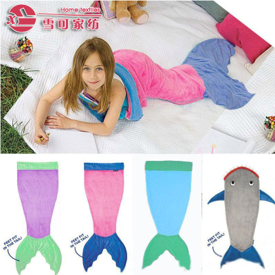 Mermaid sleeping bags exported to Europe and the United States children mermaid shark blanket blanket variety