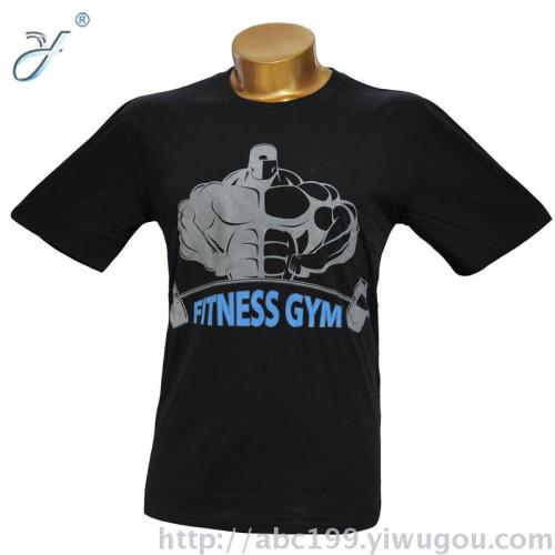 Factory Gift Advertising Shirt Casual Cotton Printed Logo Fitness Club T-shirt