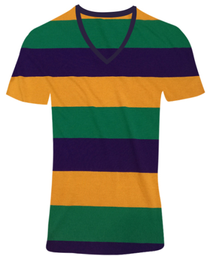 factory wholesale custom holiday clothing polyester cotton horizontal stripe vt t-shirt