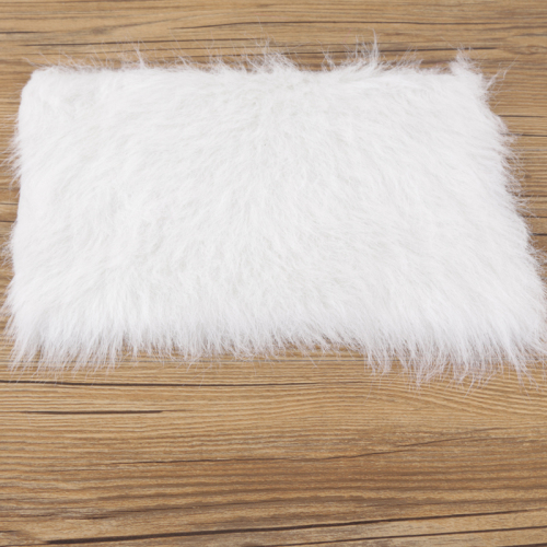 Solid Color Fox Fur Fabric Needle Spinning Raw Material Factory Direct Sales