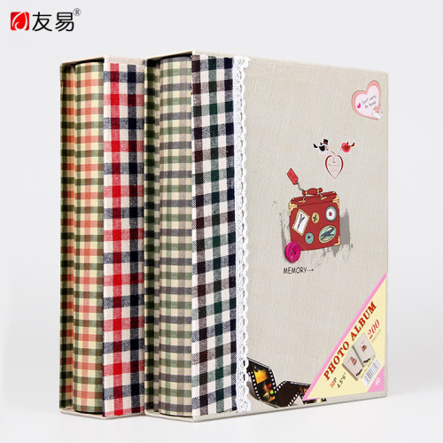 fabric album 4d large 6-inch 200 boxed album children‘s studio photo book korean insert family