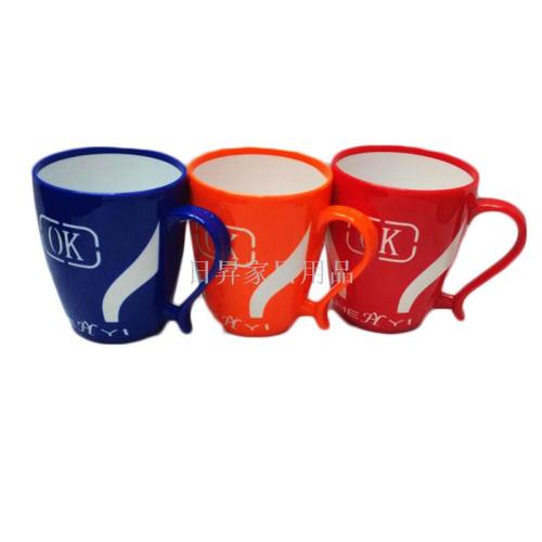 double color with handle gargle cup with words ok gift cup rs-200275