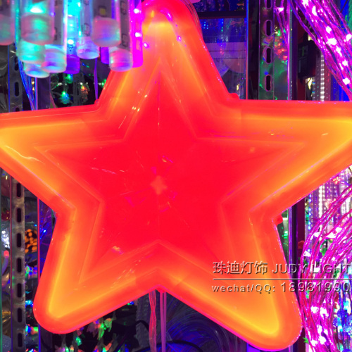 Engineering Five-Pointed Star Super Bright Pvc Five-Pointed Star Acrylic Star Light Ktv Bar Exterior Wall Decoration