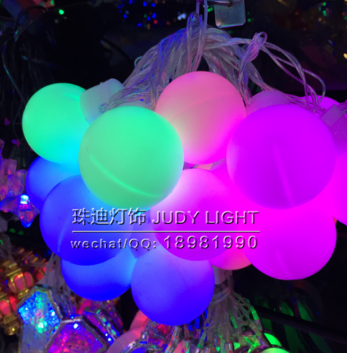 5cm large ball led string table tennis colored lantern flashing string lights christmas lights wedding decoration bar