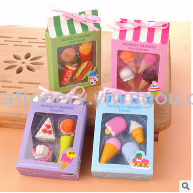 Hamburg South Korea cartoon eraser eraser gift box manufacturers selling