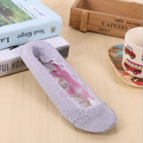 Spring and Summer Wave Ankle Sock Female Boat Cotton Base Lace Time Lady Short Socks