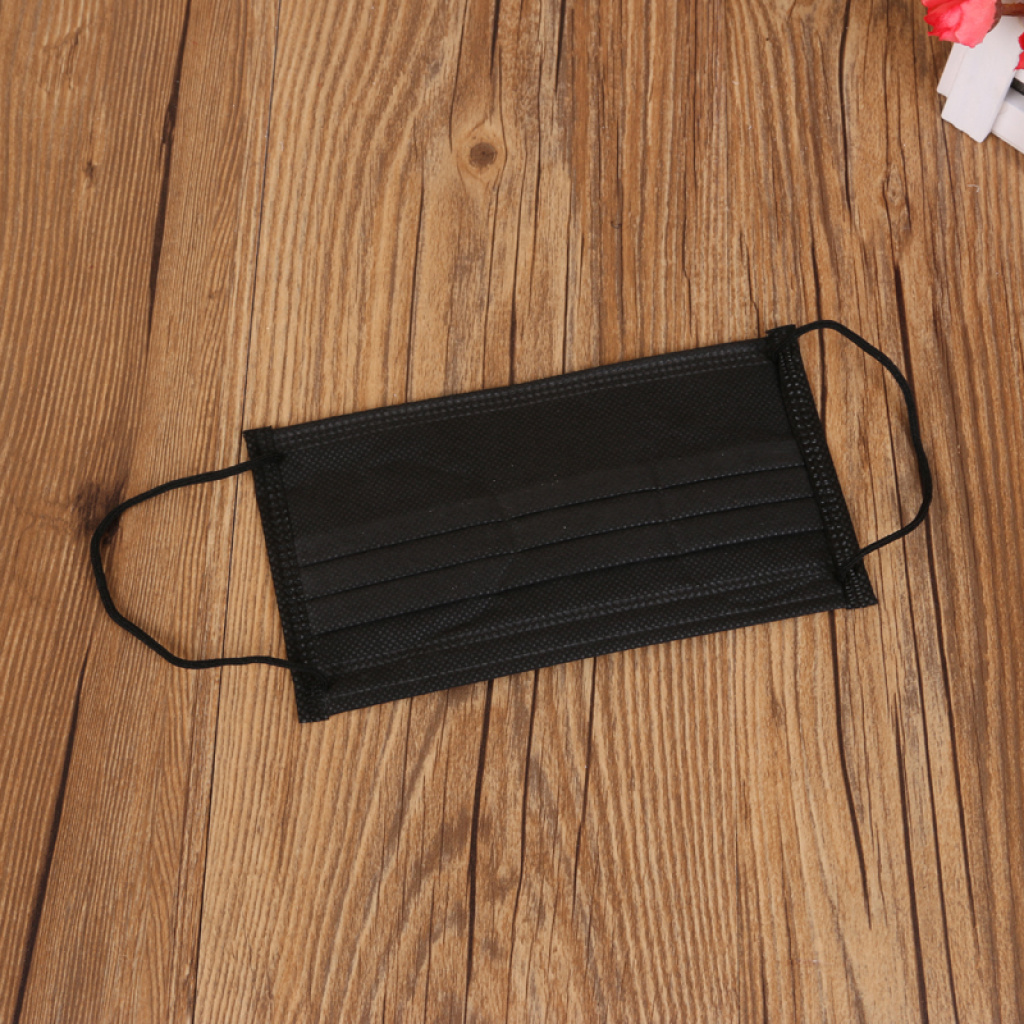 mask black three layer thick mask non-woven gauze mask anti fog