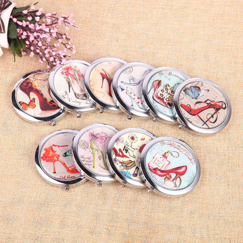 factory direct sales epoxy mirror portable small mirror in stock wholesale folding makeup mirror customized dressing mirror