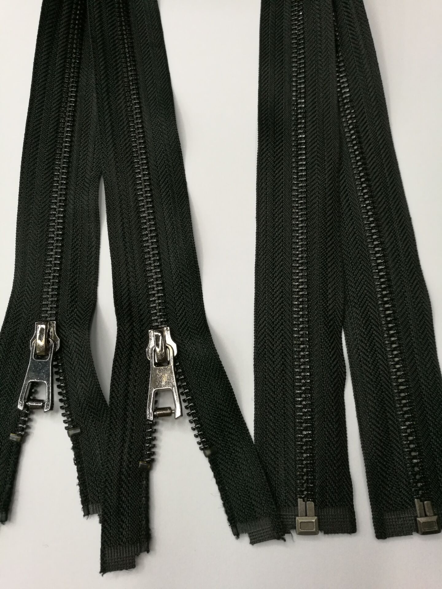 5号铜镀枪黑色拉链 黑牙金属 封亮油拉链 皮衣夹克拉链