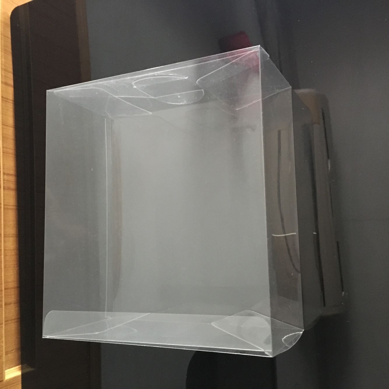 Transparent pet box folding box pet gift box set box customized