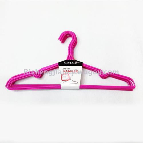 Multi-Purpose Thickened PVC Coated Hanger V-Shaped Concave Shoulder Iron Hanger RS-5947