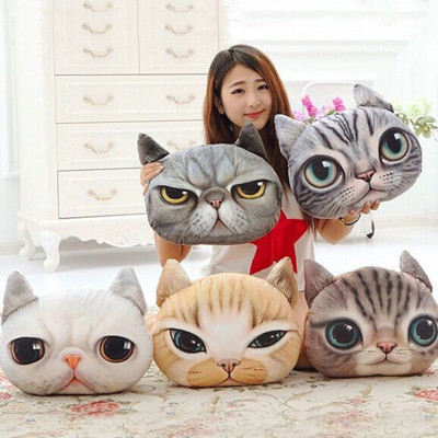 3D stereo cartoon meow star Kitty pillow lifelike simulation pillow washable catwork