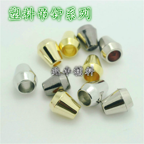 Wholesale Plastic Bell Golden Plating Rope Tail String Clip Safety Buckle Buckle