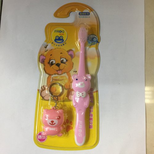 frog children‘s toothbrush 851a ultra-fine ultra-soft wool soft fur cute bear handle