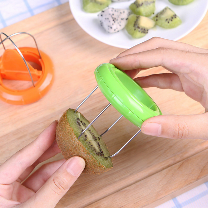 创意不锈钢猕猴桃去皮器奇异果削皮 新鲜水果皮分割器厨房小工具