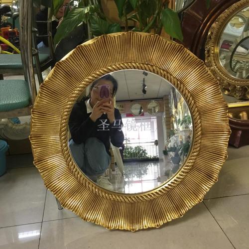 factory direct pu foam mirror european bathroom mirror hallway mirror hotel villa decorative mirror