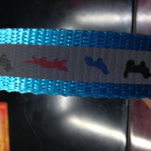 imitation nylon strap reflective cloth with reflective printing belt imitation nylon pet belt reflective ribbon