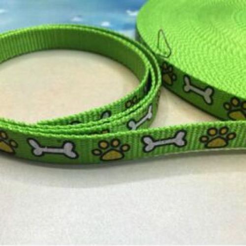PET Fabric Belt Bone Pattern Special Customized Quantity Discounts Pp Thick with Printing Pet Leash Manufacturer