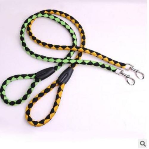 Woven Hand Holding Rope Dog Leash Pet Supplies Multicolor Plaid round Rope 10mm round Rope Reflective Rope