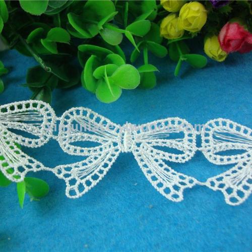 Water Soluble Embroidery Polyester Clothing Accessories Bow Cut Flower Socks Lace
