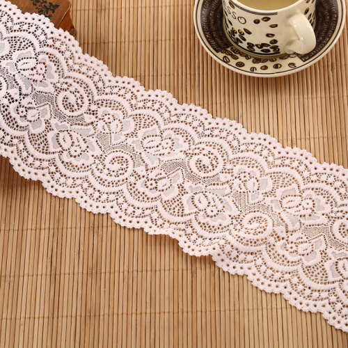 factory direct sales pink exquisite rose wavy embroidery lace accessories