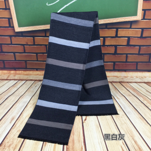 horizontal stripe pattern multi-color men‘s fashion long scarf fashion style