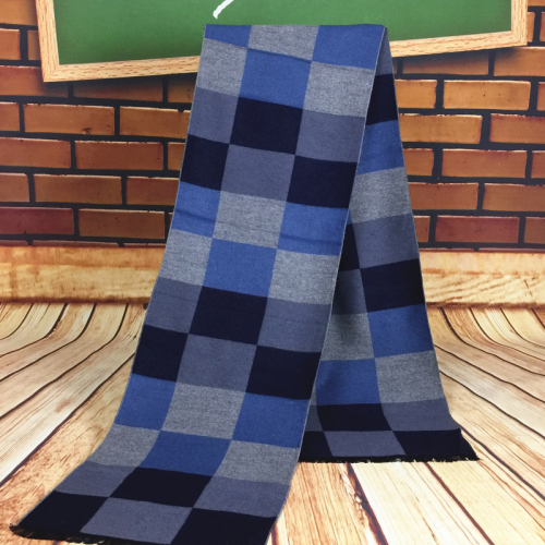 plaid stitching design mixed color rayon scarf men‘s scarf factory direct sales fashion warm
