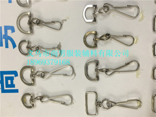 Clothing Accessories Luggage Accessories Factory Direct Sales Zhu Dan Buckle Iron Wire Buckle Hook Zone 3 Spot New Lanyard Buckle