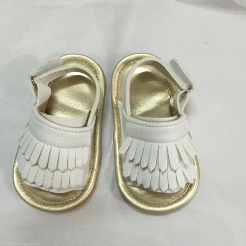 Spring and Summer Hot-Selling Tassel Velcro Fastener Non-Slip Soft Bottom Men and Women Sandals Baby Toddler Shoes