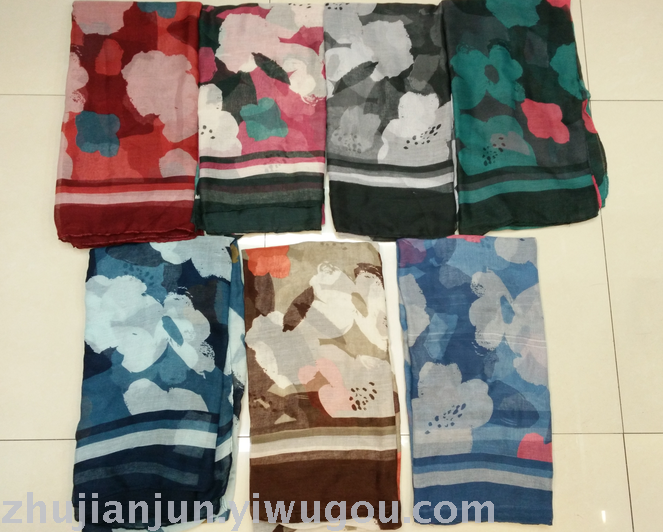2017 new dim Flower fashion Bali Yarn scarf