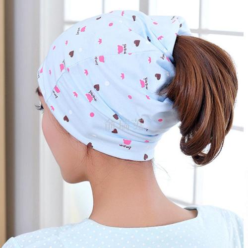 Spring and Summer Postpartum Childbirth Confinement Hat Maternity Headscarf Velvet Supplies Thin Warm