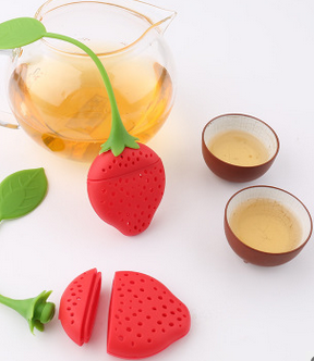 fruit series tea maker cute strawberry tea maker tea leak food grade silicone tea filter