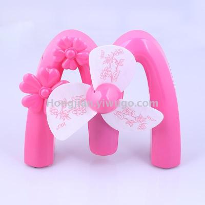 Hongjian usb small fan can be charged with battery M letter model 5009