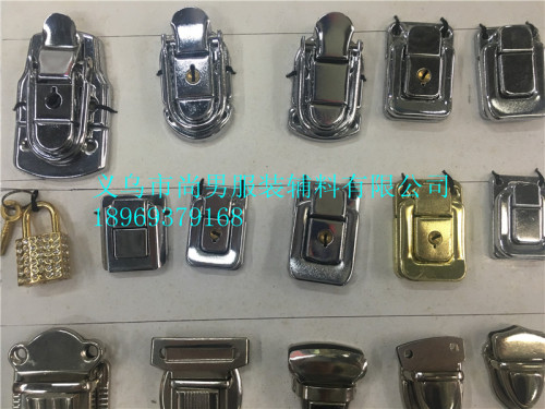 clothing accessories luggage accessories factory direct sales lock iron lock luggage lock zone 3 spot new electroplated key lock