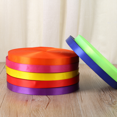 Nylon Ribbon with Light Nylon Dyeing Tape 2.5 Ribbon with Light Yiwu Dyeing Manufacturer Chest Card Strap