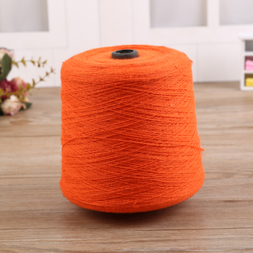 Factory Direct Sales Orange Wool Woven Scarf Wool Pure Wool
