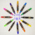 2-BB 4 color big color liquid type knife head white board pen is easy to wipe without leaving traces
