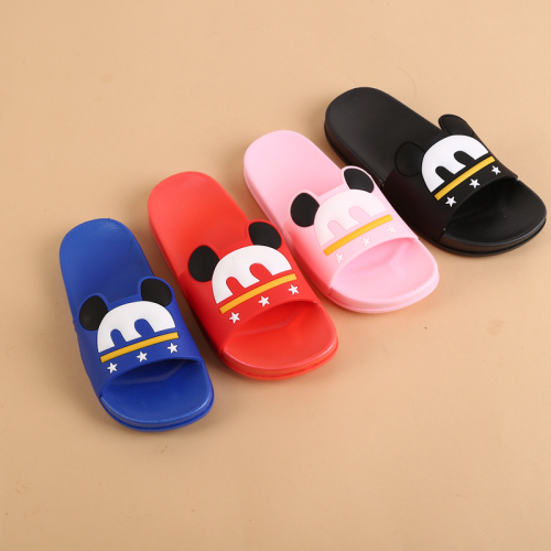 cartoon korean style slippers men‘s and women‘s non-slip slippers home thick bottom non-slip summer
