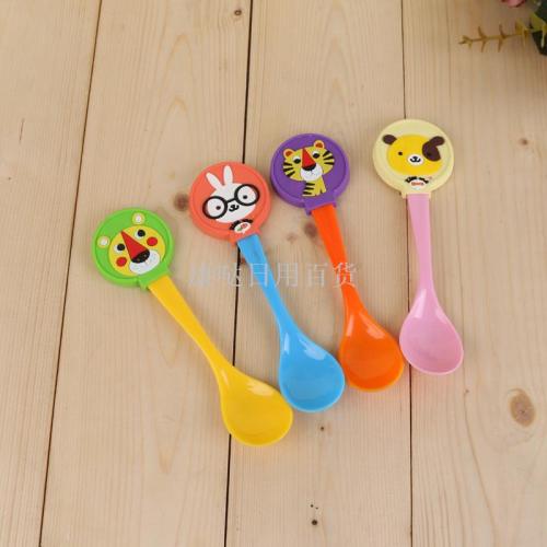 Factory Direct Creative Cartoon Animal Spoon Plastic Spoon for Children