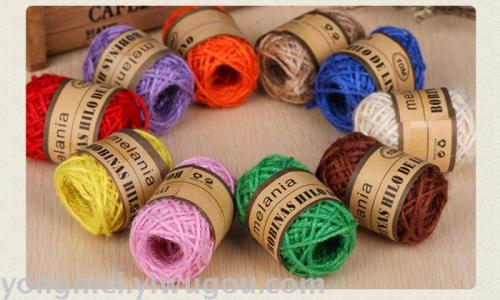 Spot Wholesale 10M Twine Packaging Rope Tag Photo Wall Rope Decoration DIY Hemp Rope 