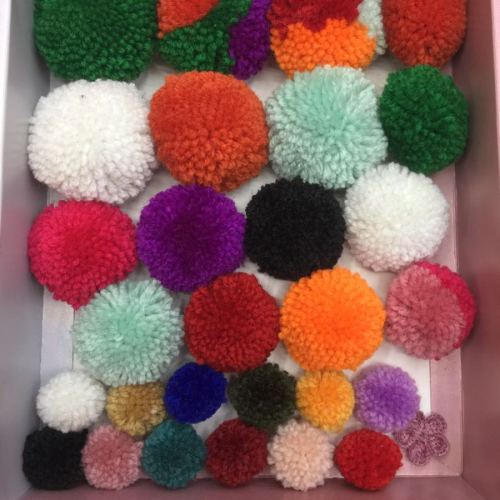 Wool Hair Ball 3cm in Stock Wholesale Multi-Specification Color Customized Production