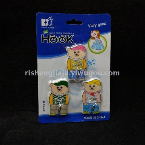 Full English Paper Card Sticky Hook Cartoon Cool Bear Strong Sticky Hook RS-500022