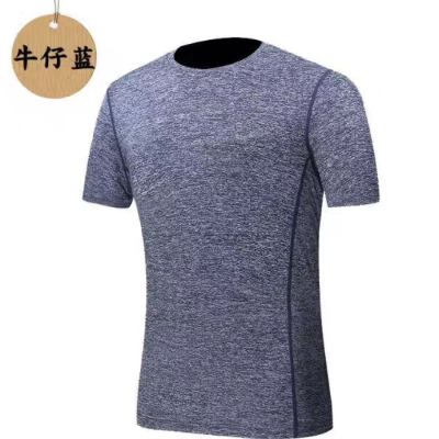 Summer running short - sleeved stretch training shirt fitness fast - drying sportswear men 's short - sleeved T - shirt