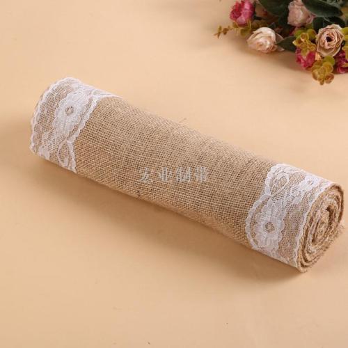 Factory Direct Super Wide Lace Decorative Cotton and Linen Lace Fabric