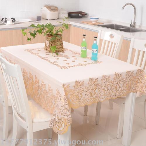 PVC Tablecloth， Bronzing Tablecloth Modern Style Tablecloth Factory Wholesale
