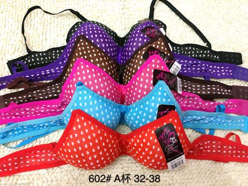 girl bra cute comfortable wireless love printing foreign trade spot