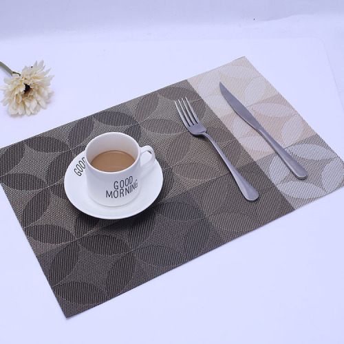 Factory Direct Sales Textilene Placemat Heat Proof Mat Coasters and Other High-End Hotels Western-Style Placemat